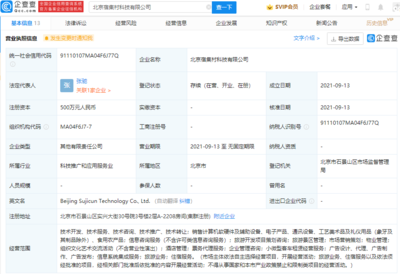 小豬短租投資成立科技新公司,經營范圍含旅游景區管理等