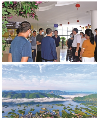 省文旅廳檢查組對(duì)仙島湖4A級(jí)旅游景區(qū)進(jìn)行復(fù)核檢查